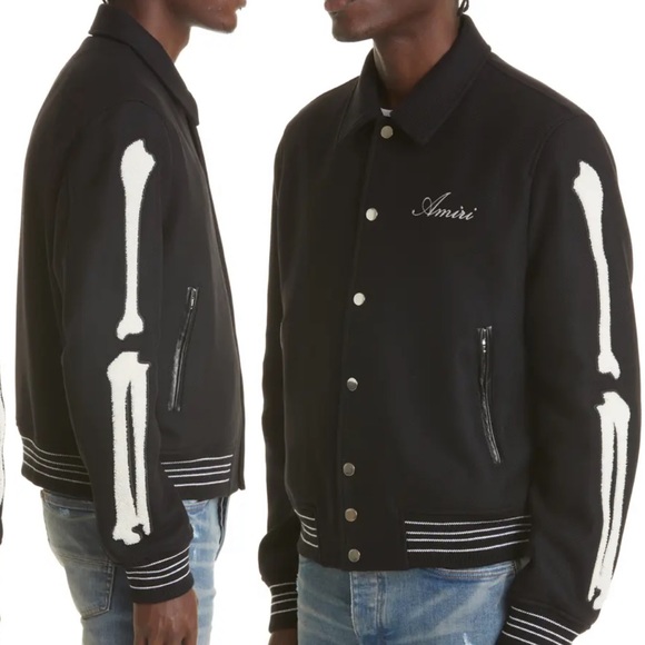 Amiri Bones Wool Bomber - Picture 3 of 5